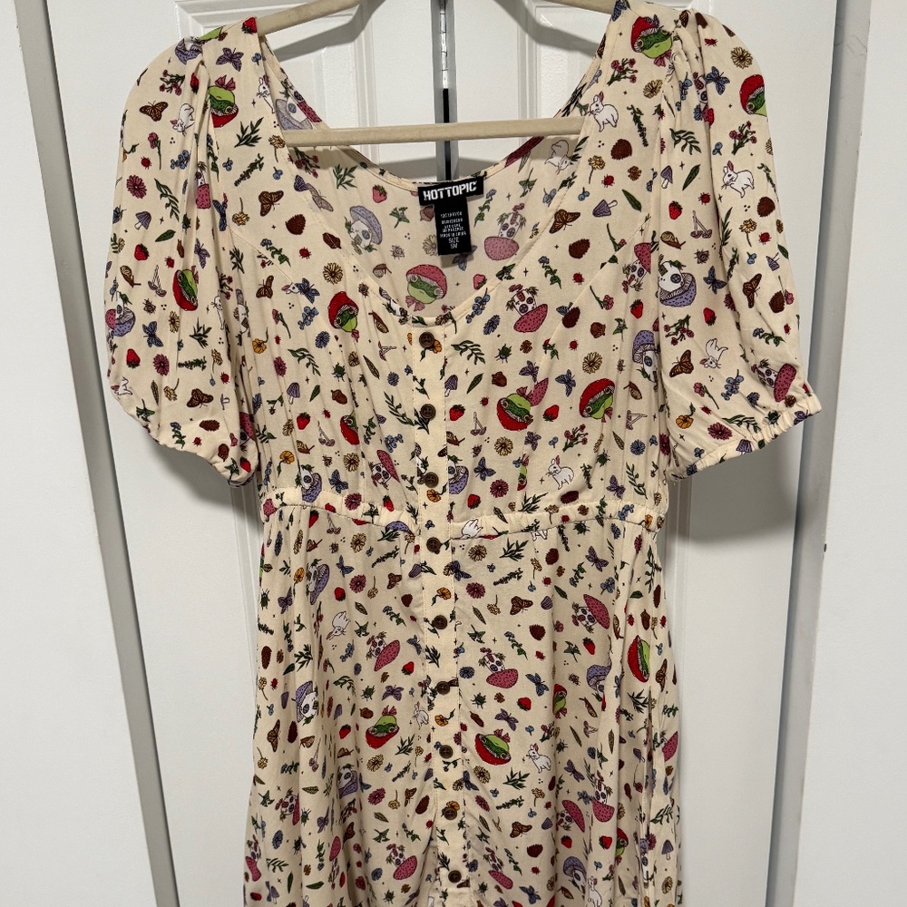 Hot Topic Cottagecore Print Mini Dress